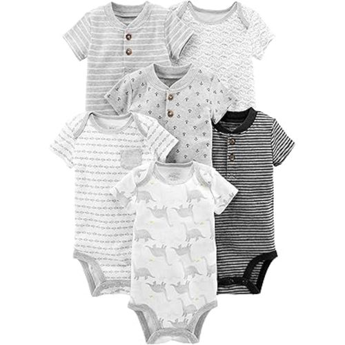 Simple Joys by Carter's baby-boys 6-pack Short-sleeve Bodysuit
