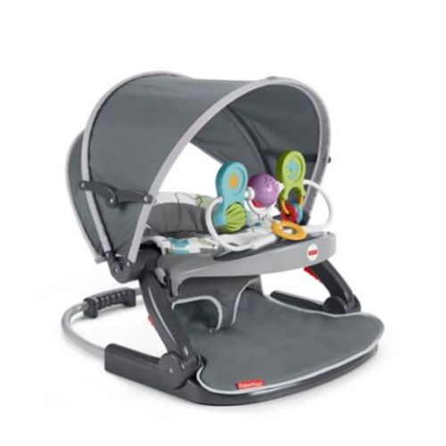 Fisher-Price® Sit-Me-Up On-the-Go Floor Seat in Grey - GREY - INFANT SEAT