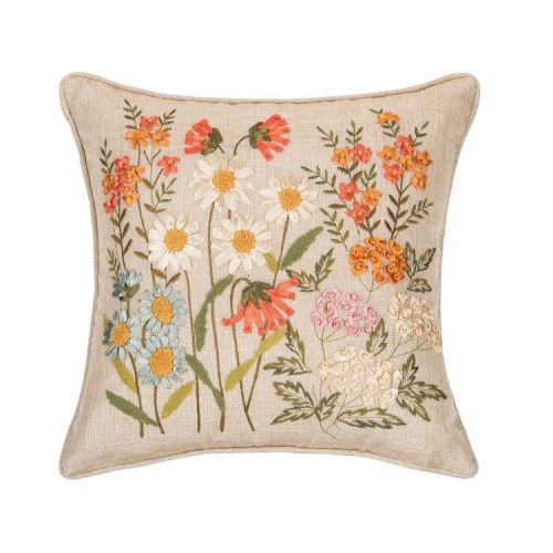 C&F Home Daisy Garden Flowers Accent Throw Pillow 16" x 16"