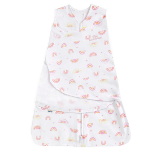 Sunshine Rainbows Cotton Newborn Swaddle | HALO