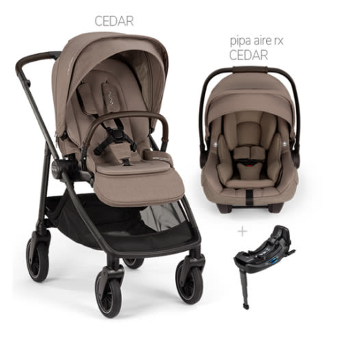 Nuna® SWIV™ Stroller +  PIPA Aire RX Travel System - CEDAR