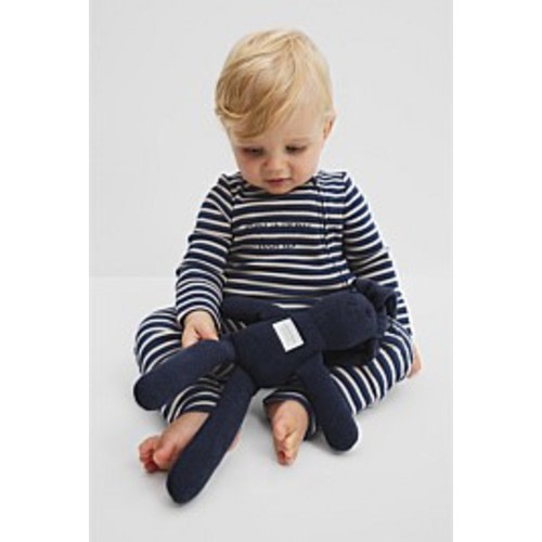 Navy Stripe Organically Grown Cotton Waffle Jumpsuit - Jumpsuits & Bodysuits | Country Road