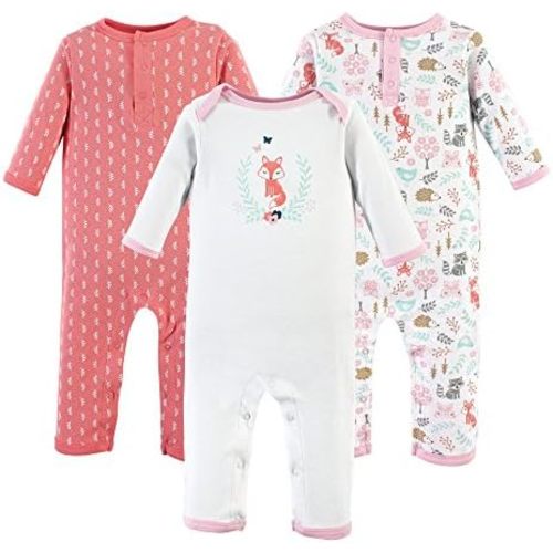 Hudson Baby baby-girls Cotton Coveralls