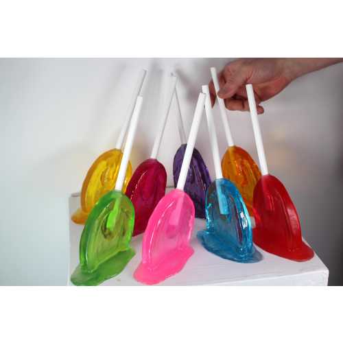 Resin candy melting sucker sculptures 9 inches tall pick your color find out more.