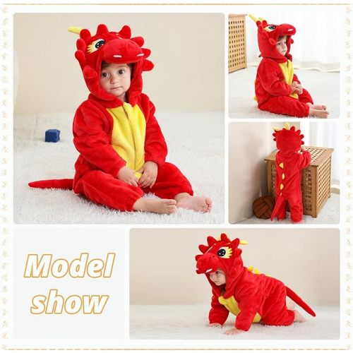Baby Dragon Costume Jumpsuit (2-5 mo)