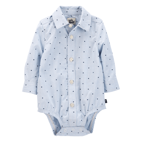 Baby Polka Dot Button-Front Bodysuit - OshKosh | Carter's