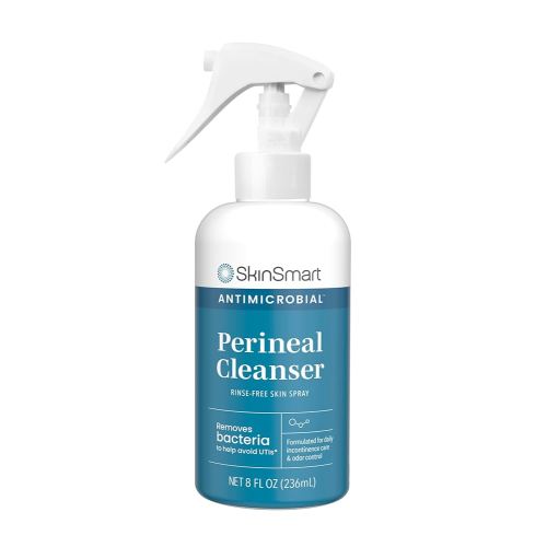 SkinSmart Antimicrobial Perineal Cleanser, Ideal for Incontinence Care and Postpartum, Removes Bacteria, 8 oz Spray