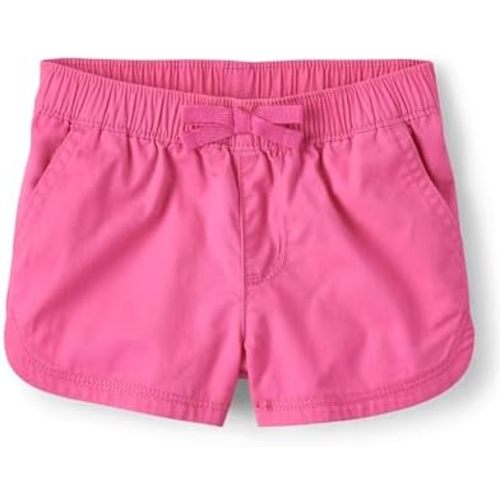 The Children's Place Baby Girls' and Toddler Twill Pull on Shorts