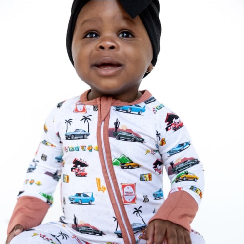 AMERICAN ROAD TRIP ZIPPER PAJAMAS
