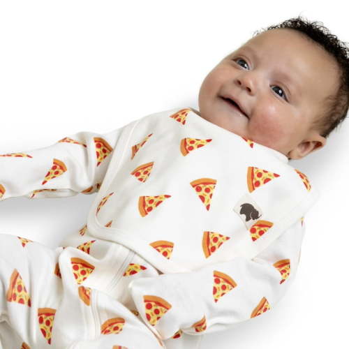 M+A by Monica + Andy Organic Cotton One Piece Coverall and Bib Set, Sizes Newborn - 18-24 Months