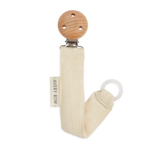 Pacifier Holder - Corduroy, Cream | Avery Row UK