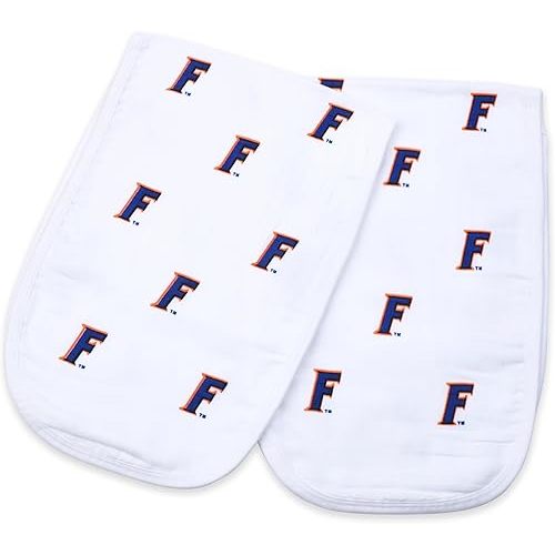 University of Florida Burp Cloths – 2 Pack Muslin Cotton Baby Burp Cloth Set – Officially Licensed UF Gators Baby Gear –Ideal for Little Gators
