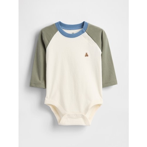 Baby First Favorites Organic Cotton Raglan Bodysuit