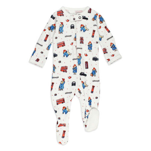 Organic 2-Way Zipper Footie in London Paddington™ – L'ovedbaby