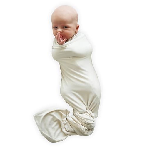 Caden Lane Baby Swaddle & Receiving Blanket, Soft, Breathable & Temperature-Regulating Bamboo Viscose Fabric for Swaddling Newborns, Gender Neutral Infant Blanket for Boys & Girls, Oat Beige