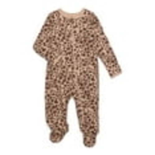 Wonder Nation Baby Boys or Girls Zip Front Footed Pajamas, Sizes Preemie-6/9 Months
