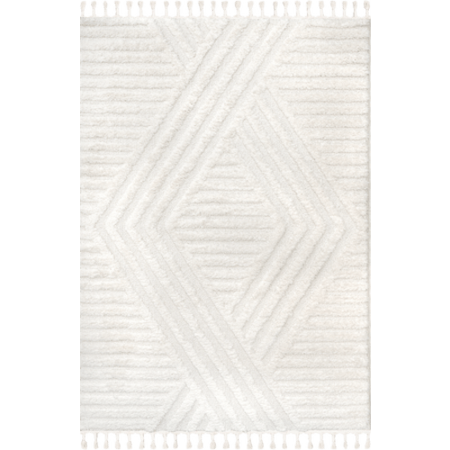 Ellie Traverse Shag Rug | Ivory