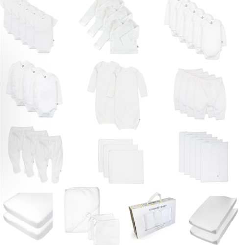 50-Piece OH BABY! Organic Cotton Essentials Gift Set | Honest Baby Clothing