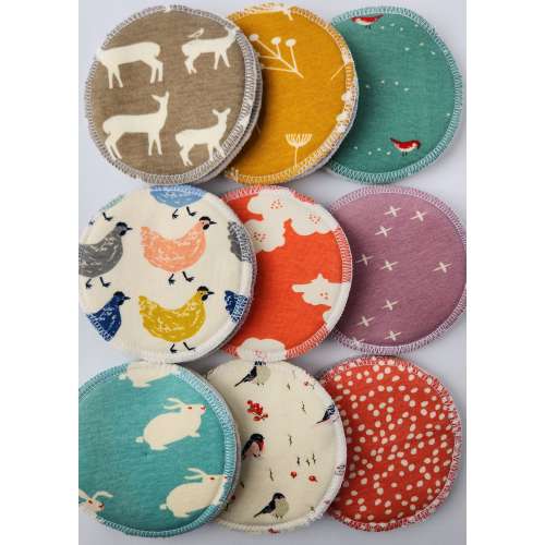 Bamboo Breast Pads, Organic Cotton Nursing Pads, Large 4.5in Reusable Soft Comfy Breast Pads, Breastfeeding gift, Expecting Mom Gift, 3/5/10