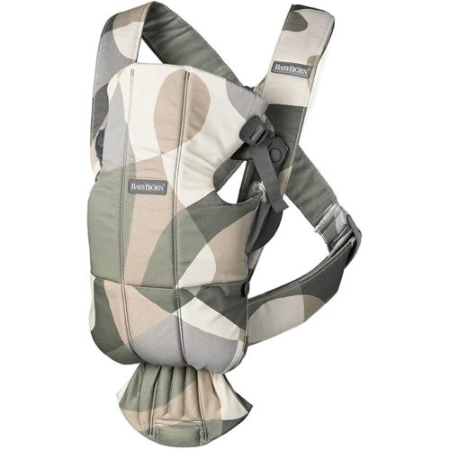 BabyBjörn Baby Carrier Mini, Cotton (1 Count (Pack of 1), Khaki/Green)
