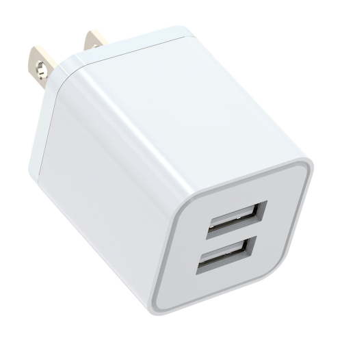 USB Plug USB Wall Charger 2 Pack Dual Port USB Electrical Plug Cube 5V 2.4A Charging Block USB Plugs Compatible Fast Charging Plug Port Mp3 Glasses Electric Adapters L125dl