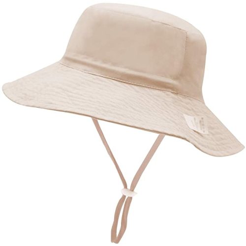 XIAOHAWANG Toddler Sun Hats UPF 50+ Baby Bucket Hat for Boys and Girls Kids Summer Beach Cap Adjustable