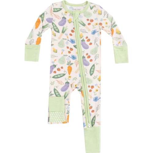 2 Way Zipper Romper, Veggie Patch - Angel Dear | Maisonette