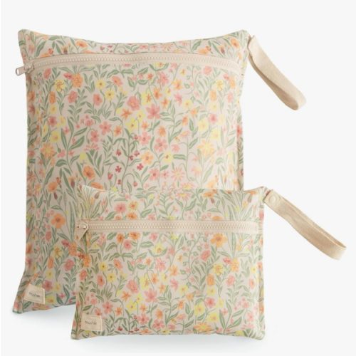 Wet Bags | Large & Small Set of 2 | Color: Pastel Blooms