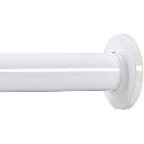 Ivilon Tension Curtain Rod - Spring Tension Rod for Small Windows or Shower, 16 to 24 Inch. White