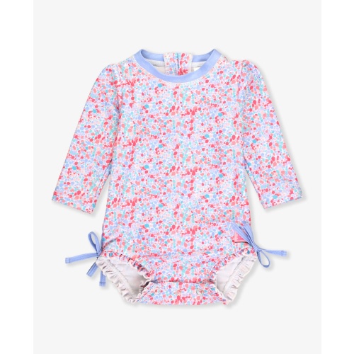 Long Sleeve One Piece Rash Guard | RuffleButts & RuggedButts