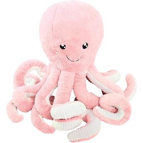 DENTRUN Octopus Stuffed Animals, Giant Octopus Plush Doll Play Toys for Kids Girls Boys Adults Birthday Xmas Halloween Present Stuffed Sea Animals Plushie, 7/16/24/32 Inches, 5 Colors