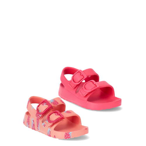 Wonder Nation Baby Buckle Sandals, 2-Pack