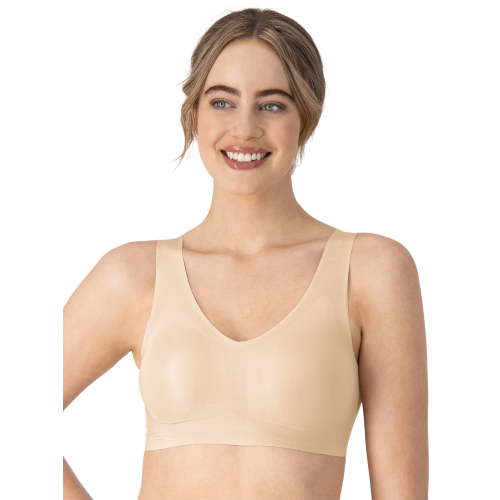 Hanes Womens Bralette, Invisible Embrace Pullover Bralette, Moisture-Wicking T-Shirt Bra