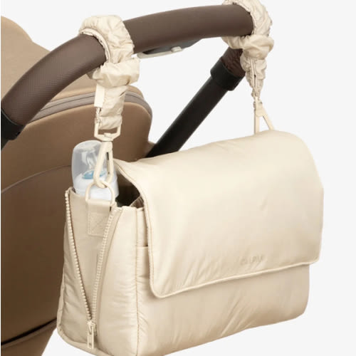 Convertible Stroller Caddy Crossbody in Oatmeal | CALPAK