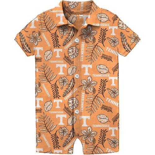 Wes  Willy Tennessee Tennessee Volunteers Vintage Floral Romper
