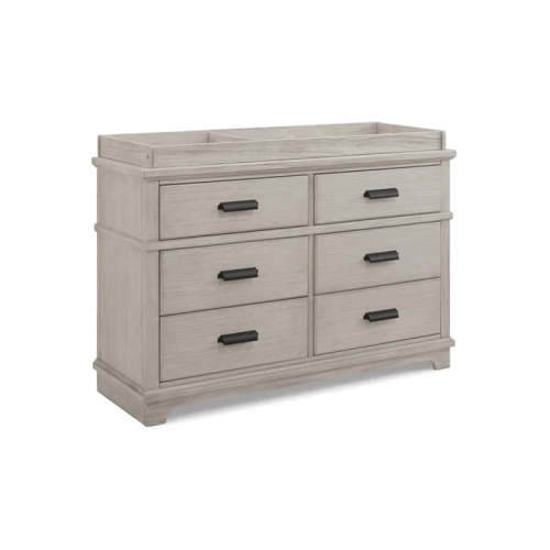 Delta Children Simmons Asher 6 Drawer Dresser With Changing Top - Rustic Mist