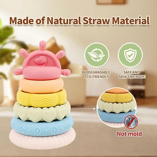 Premium Baby Toys for 6-18 Months, 8 in 1 Montessori Toys Set, Educational Learning Toys for Toddlers 1-3 Years Old Trendy Babies Gifts for Boys & Girls