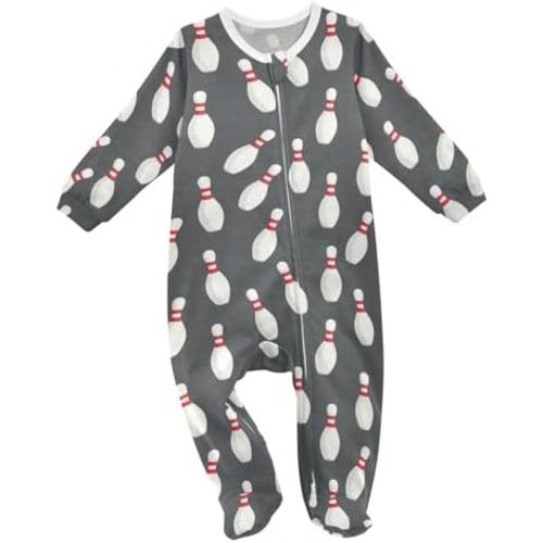 Dussdil Baby One-Piece Footies Newborn Rompers Pajamas Cotton Footed Pjs for Sleep Play Boys Girls