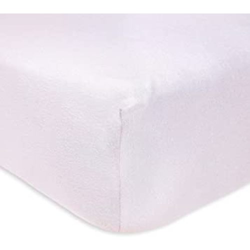 Burts Bees Baby Solid Fitted Crib Sheet Organic Cotton BEESNUG - Soft Lavender, Fits Unisex Standard Bed and Toddler Mattress, Infant Essentials, 28 x 52 x 5.5 Inch 1-Pack