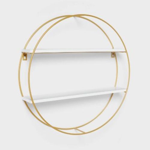 Kids' Round Shelf with Gold Wire - Pillowfort™