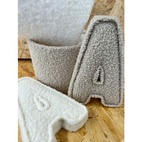 Fabric Letters Bouclé Nursery Decor