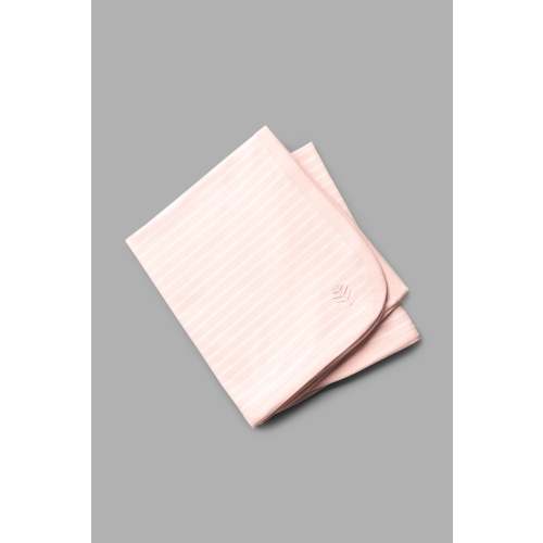 Baby Batibou Sun Blanket |Soft Pink/White Stripe