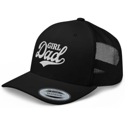 NX Girl Dad Embroidered Trucker Hat Curved Bill Mid Crown Adjustable Cap Father Cap Men Women