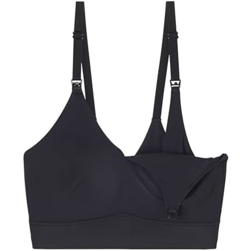 Bliss Nursing Bralette - Ultra-Soft Maternity Bra - Black