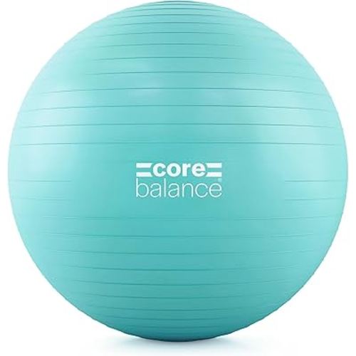 Exercise Ball for Workouts, Anti-Burst and Slip Resistant, Swiss Yoga Ball for Pregnancy, Stability, Fitness and Physical Therapy, 4 Sizes, with Pump
