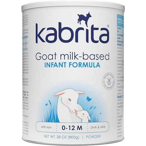 Kabrita Goat Milk Infant Formula - Easy to Digest Baby Formula 0-12 Months - Contains Prebiotics, Iron, DHA, Non-GMO - Gentle on Sensitive Tummies - Formula Supporting Gut Health & Sleep - 28Oz