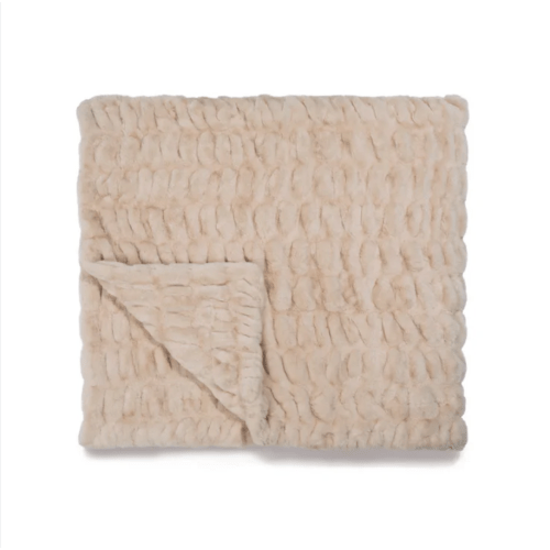 Bondi Beige Faux Fur Blanket | Lola Blankets