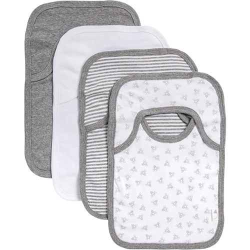 Burt's Bees Baby Unisex Baby Bibs, Lap Shoulder Drool Cloths