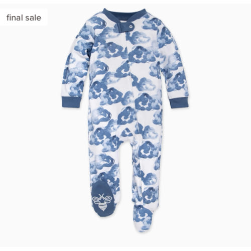 Moonlight Clouds Organic Cotton Footed Sleep & Play