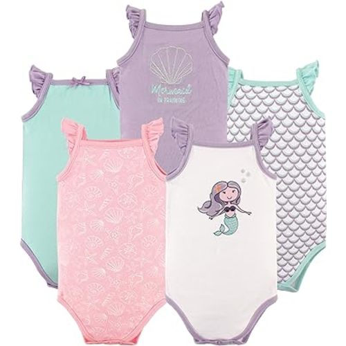Hudson Baby Unisex Baby Cotton Sleeveless Bodysuits
